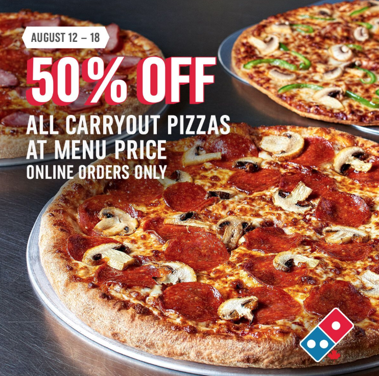 Don't forget it's 50% off week!😍🍕
Today's the last day to get 50% off pizzas at menu price when you order online for carryout! Use code 8545!
📲🖥 Order online now at: bit.ly/28Zbv5X