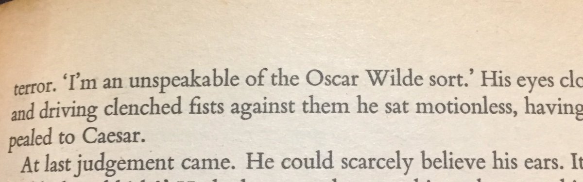 KateVCrow's tweet image. Gonna get ‘an unspeakable of the Oscar Wilde sort’ tattooed across my forehead