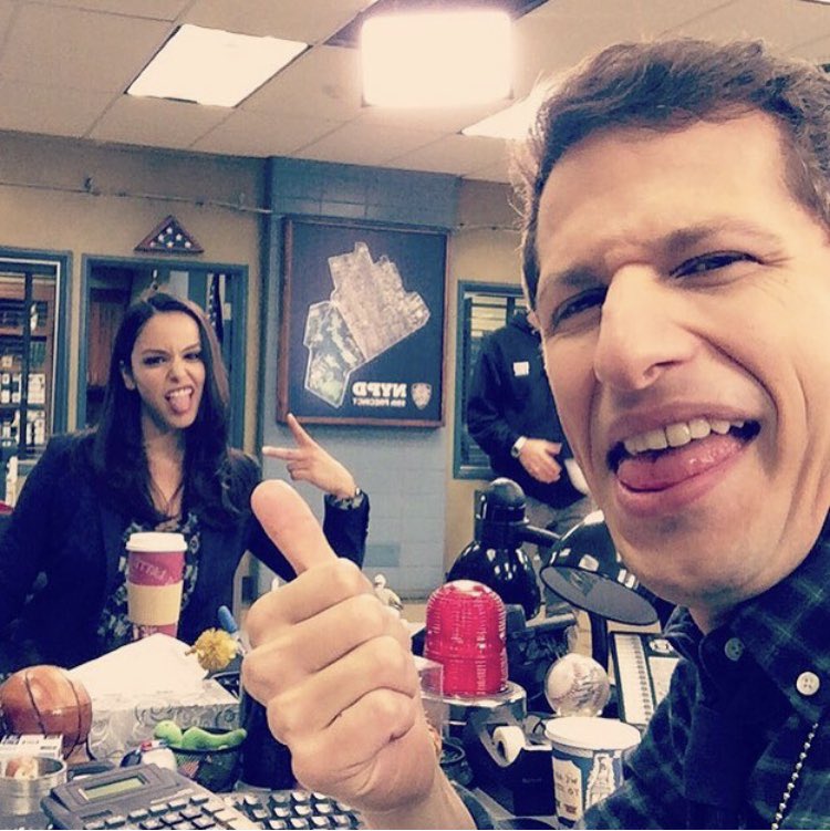 Happy birthday to melissa fumero and andy samberg only 