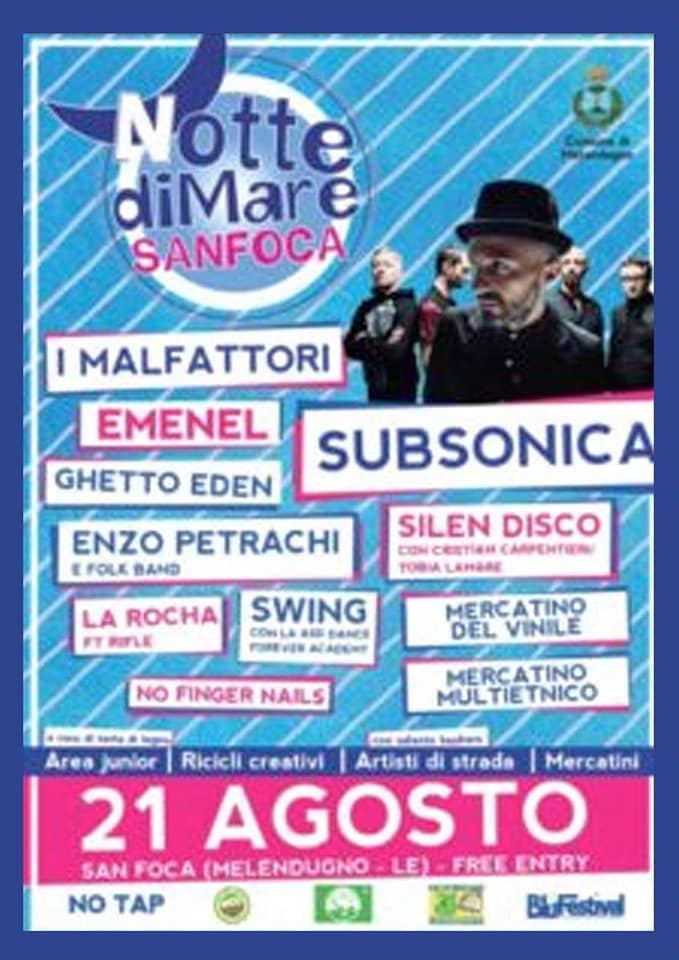 Perrott78799508's tweet photo. #NOTTE_DI_MARE_A_SANFOCA

Francesca Romana Perrotta sarà sul Palco del  Blufestival (San Foca/Lecce), l’attesissima Notte di Mare: 21 AGOSTO a partire dalle ore 21.00. https://t.co/8MA0lgwIcv