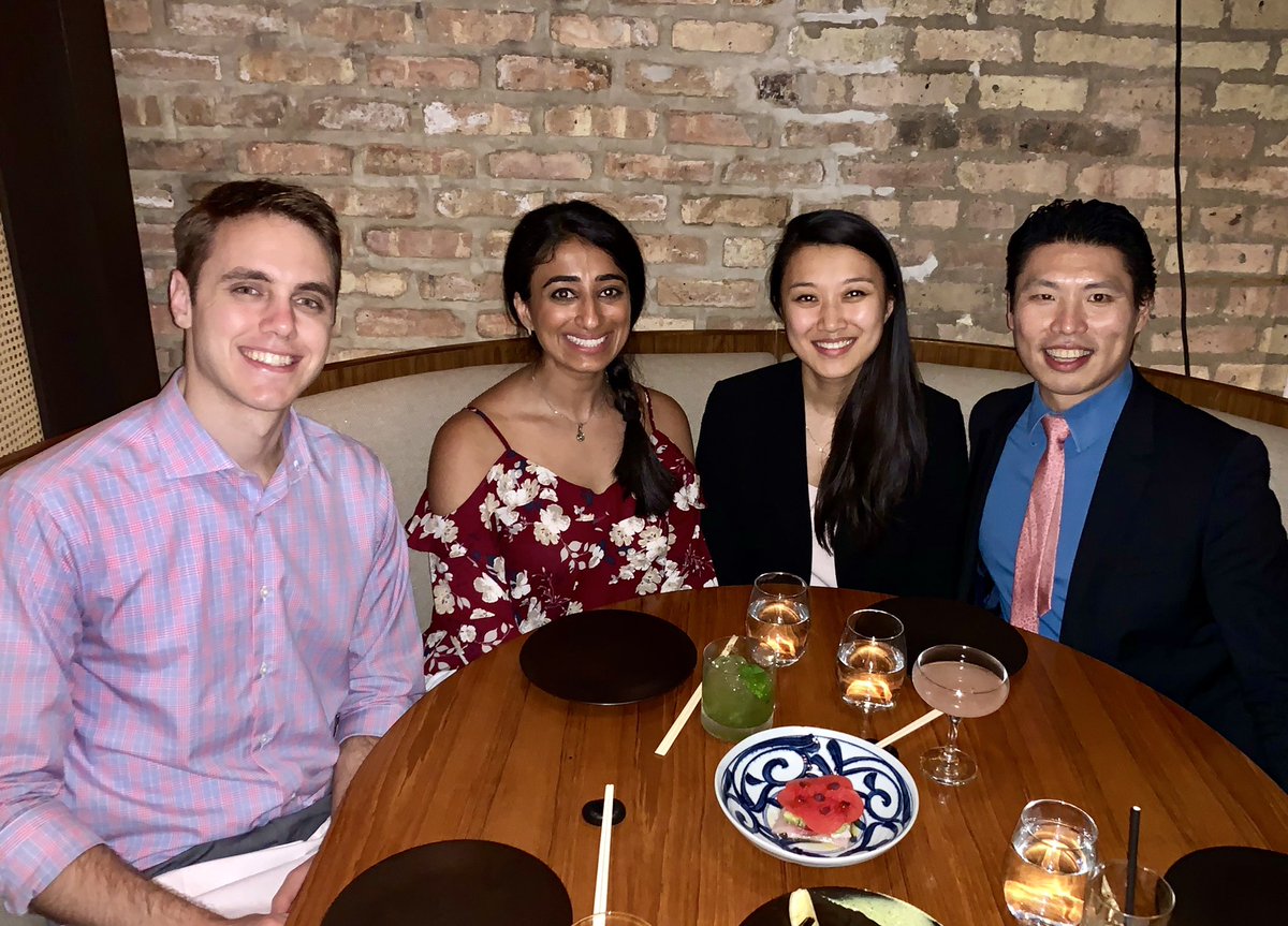 WalterChanMD's tweet photo. Continuing our conference tradition w/ our #BWHMotility dinner - a mini one w/ our partial crew at #ANMS2019 but no less a feast. Thanks everyone for the hard work &amp; great meeting. Shoutout to @waikitlo_md for another on-point restaurant rec. Look forward to the next one! 🍣🍸🥂 https://t.co/BK8MgYPzjL