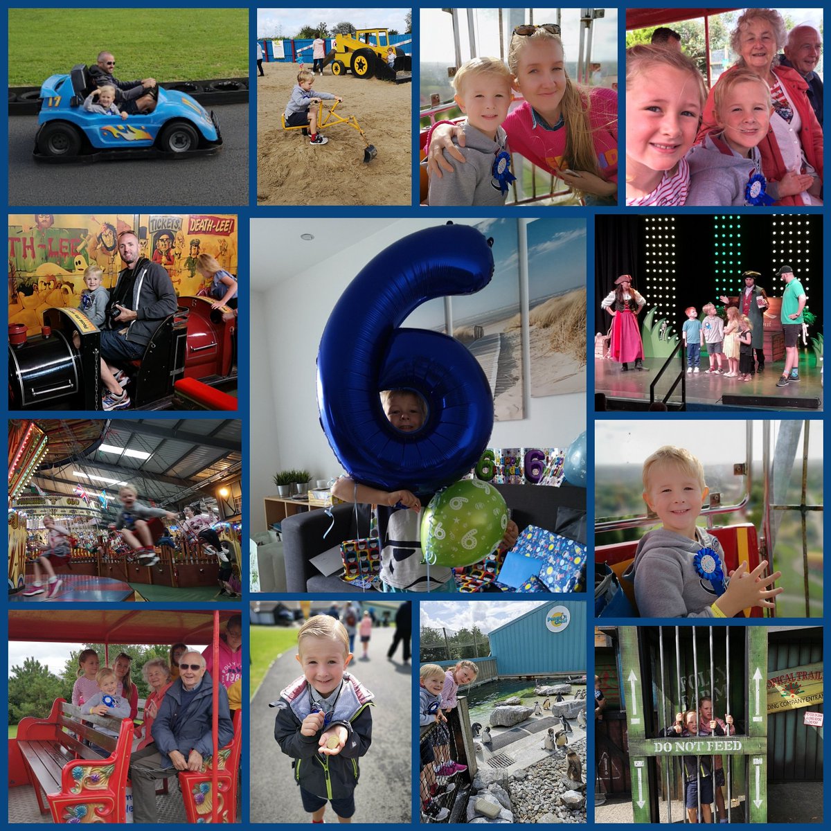 JSawkins's tweet photo. And a big Happy 6th Birthday to Arthur - celebrated by a fun day at @FollyFarmWales π #birthday #6 #6today #finally6 #augustbirthday #happybirthdayarthur https://t.co/96CPRhO58t