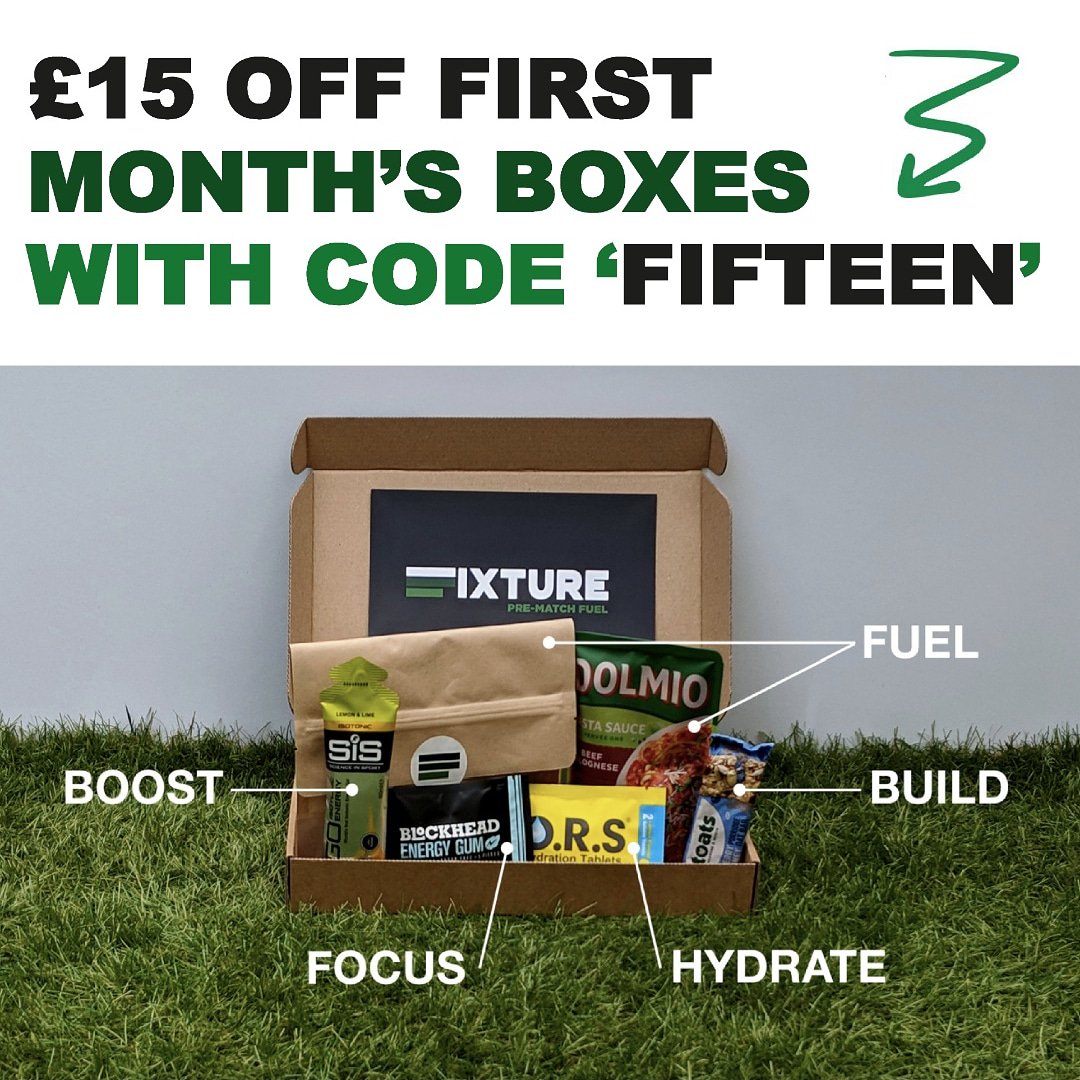 fixture's tweet image. How is your season going so far? Good, Bad? 

Don't leave your pre-match preparation to chance and sign up to our new subscription service today. Make sure you have the best bespoke pre-match fuel on the market before your game. 

#eatbetterplaybetter