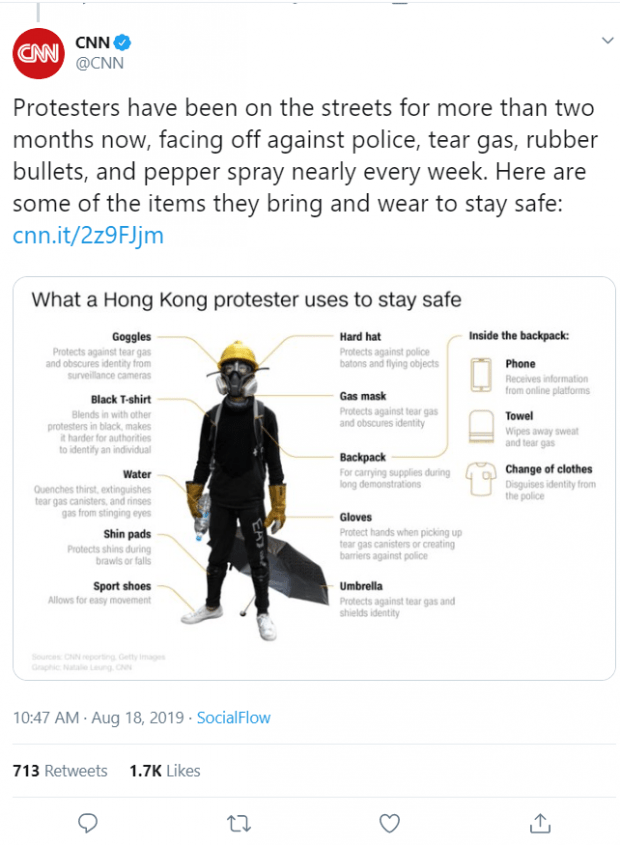 CNN’den Hong Kong’daki göstericilere adeta sokağa çıkma rehberi! haberler3.com/cnnden-hong-ko…