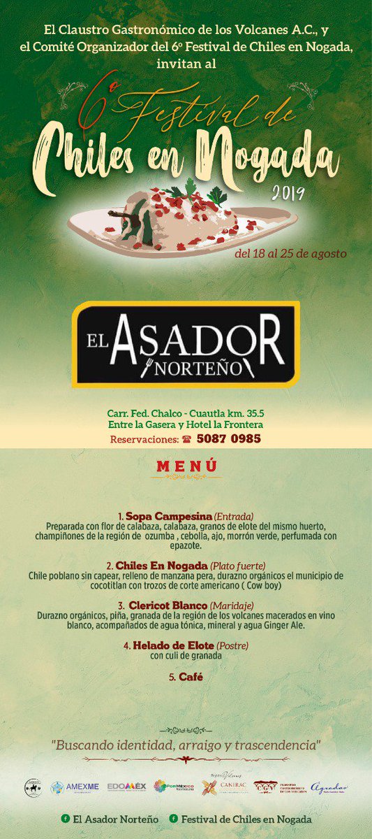 festnogada's tweet photo. ¡HOY INICIAMOS!🍽️😍

List@ para una deliciosa comida en: 

El Asador Norteño, Restaurante "Los Colorines" y Bucios Restaurant. https://t.co/5E7r22kCud