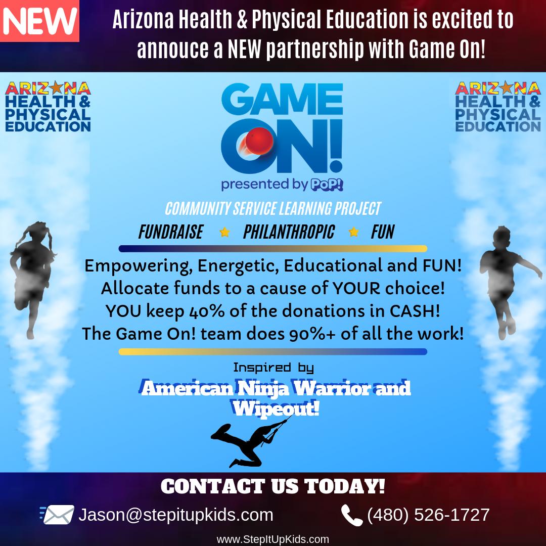 (GAME ON! Fundraising Opportunity) has been published on Arizona Health and Physical Education - azhpe.org/new-fundraisin…