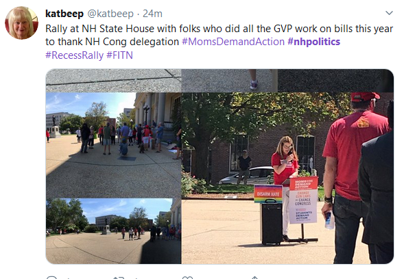 Conservativeind's tweet photo. oh look #AssaultRep was at a Bloomberg rally celebrating how they want to take #WomensRights away .... how quaint #NHpolitics #FITN #MomsDemandAction #RecessRally https://t.co/ccNSapdYxA