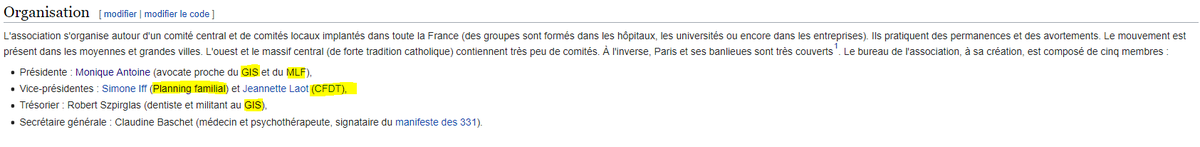 La vérité, c'est que si on peut pas nier le rôle de Simone Veil, faudrait pas oublier le rôle de Gisèle Halimi, des 343 et du MLAC, dont les membres viennent de groupes aussi à droite que le MLF, le planning, le GIS ou la CFDT.