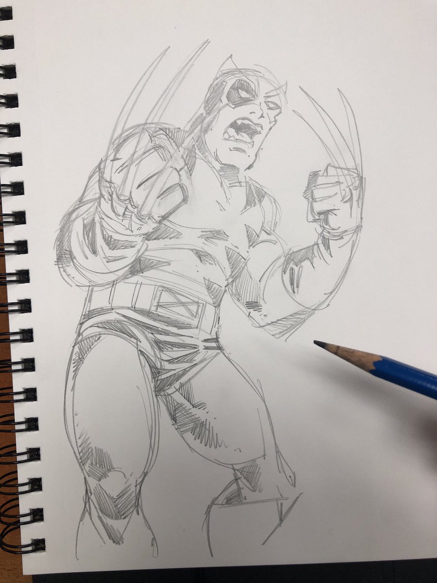 realhartman's tweet image. Wolverine. Progression.#butchhartmandraws
