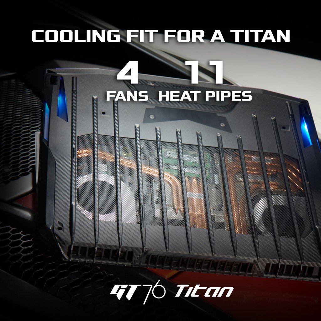 msiUSA's tweet photo. GT76 Titan - We just crack the limit and push all you want to the maximum. 

That's why we call it TOTAL DOMINANCE:
https://t.co/Kd68KvHrSE 

#MSI #MSIgaming #TrueGaming  #Computex2019 #GTseries #Titan #GT76 https://t.co/NwYHqjc5qh