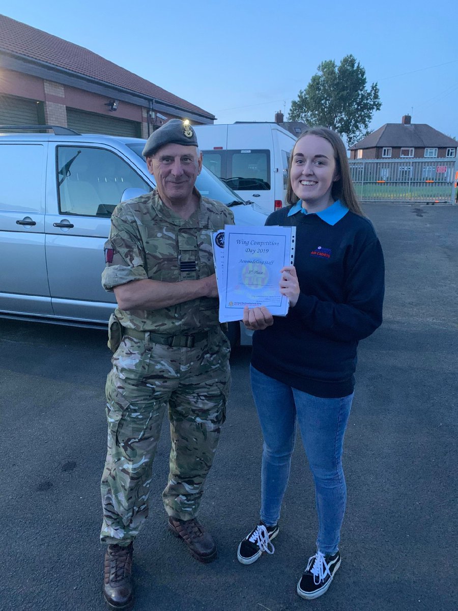 1027Squadron's tweet photo. Last month, we celebrated our success at wing competitions day! On Thursday evening, CI Readman was presented with her certificate for placing third in the CFAV aeromodelling category! Cdt Vaughan, on behalf of the whole first aid team, received their third place certificate! 🎉 https://t.co/NFu1y3HF8k