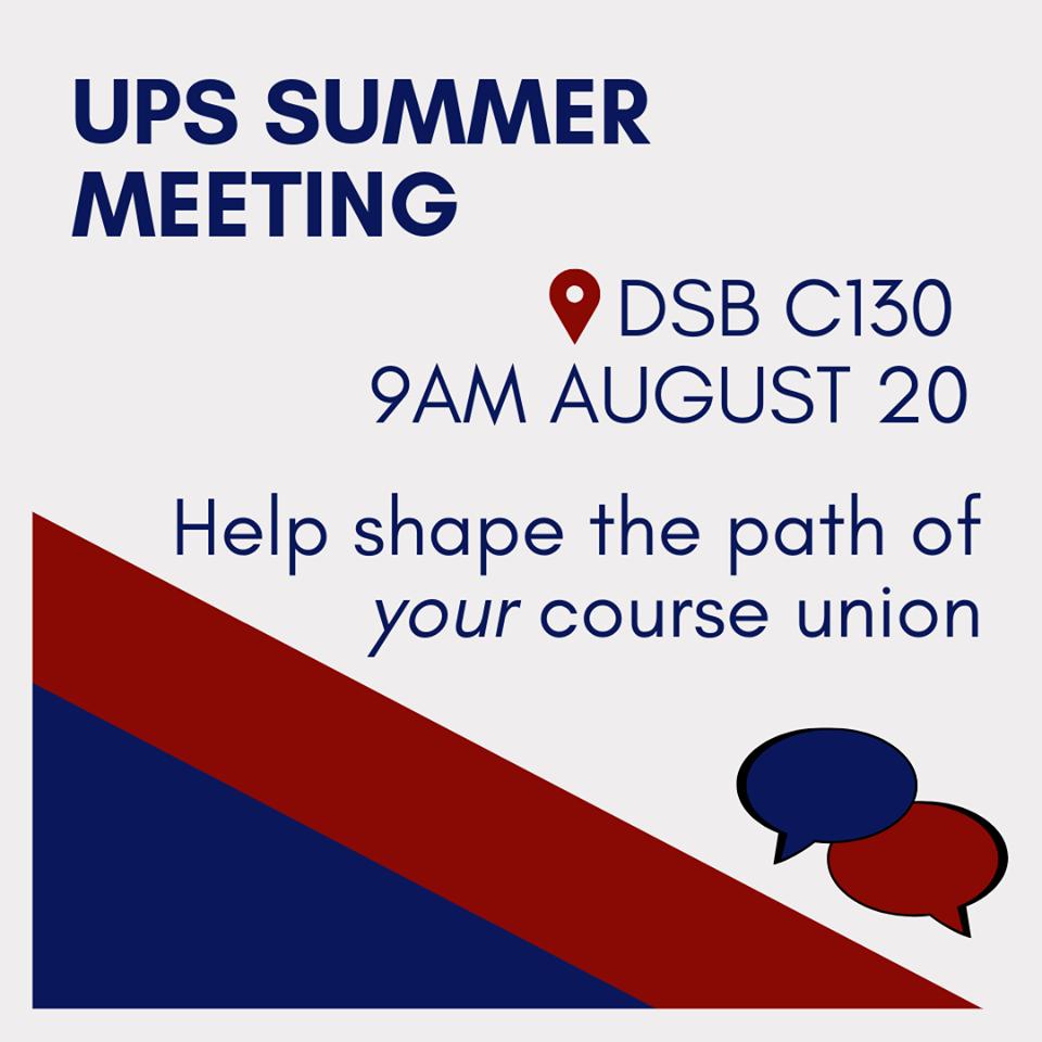 UVicUPS's tweet photo. Want to get involved in the Poli Sci course union this year? Unsure what we are all about? If you are in Victoria come out to our meeting on August 20th and find out before the fall semester begins! New and old members welcome :) https://t.co/mkf5r1zbBO