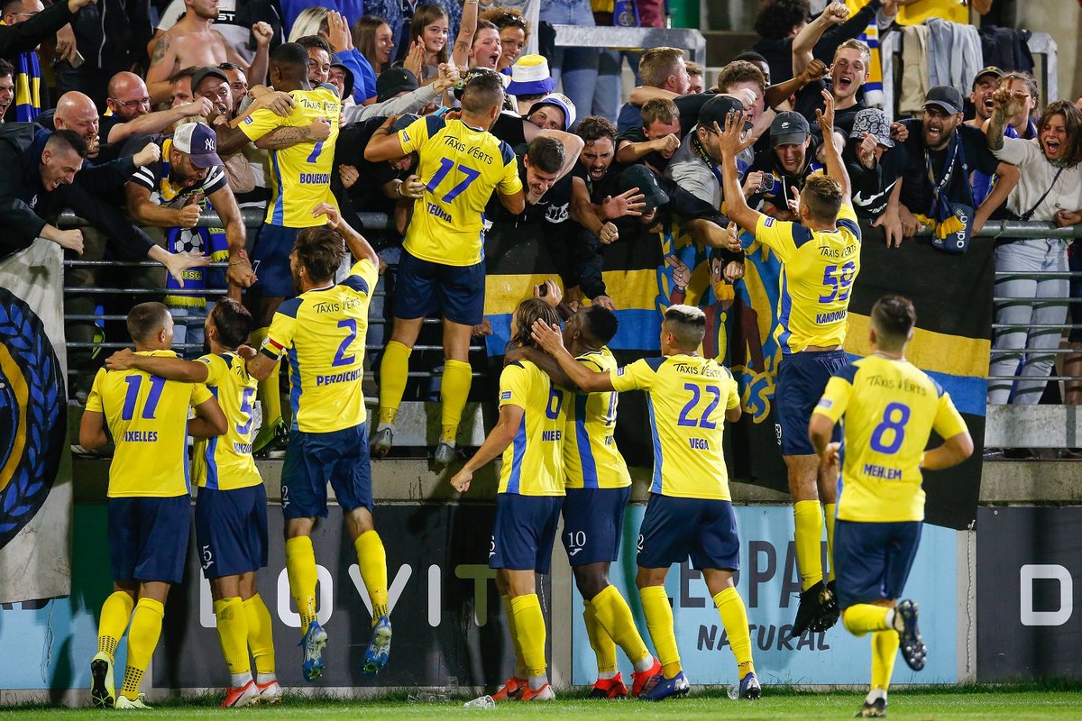 T9Christiansen's tweet photo. There is always a first time for everything. Starting the league with 3 out of 3 wins. Proud of my team. @UnionStGilloise @proximus_league #makinghistory #9points https://t.co/1Ok6f2UxUt