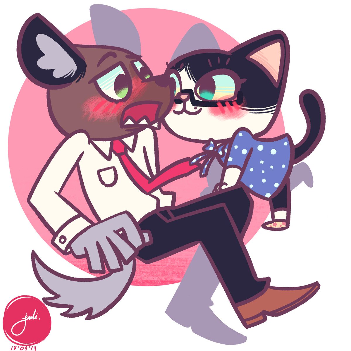 cats_404's tweet photo. Soy la más feliz porque por que fin pude terminar esta #ilustración especial para mi!! Yeei!! La verdad es que si #Restuko no se aplica, ese #Haida va a ser mio, ¡Todo mio! #fanart #AggretsukoSeason2 #Aggretsuko #aggretsona #kawaii ❤️ https://t.co/vqGcCo02EA