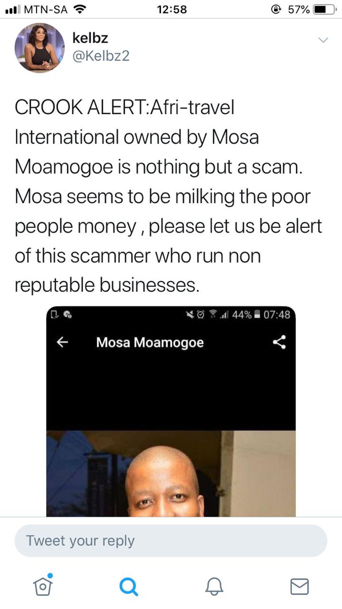 mtshuttlestours's tweet photo. @khayafm @metrofm @SAPoliceService @hawks @eNCA @SABCNewsOnline @TourismNW
My name is Musa Ramovha I need assistance to expose a long time scammer Mosa Edwin moamogoe and his friend mogomotsi mrlazy motsisi they are both from North west. My contact No : 0782745819 https://t.co/p6O1JebKDd