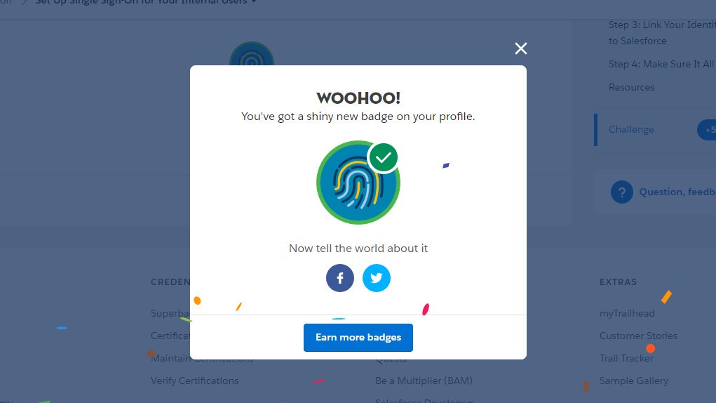 PraveshUniyal7's tweet photo. just got a #User_Authentication module badge and it was a mind blowing module, small but interesting one and those who didn't tried it should try this.
@trailhead #Salesforce #users #Authentication https://t.co/xQFMCpMOsu