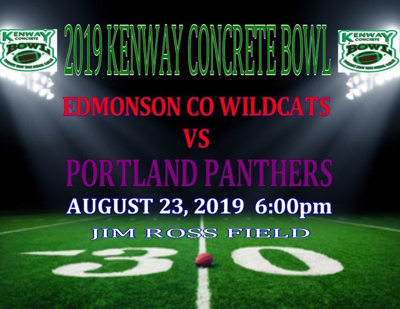 PHSroarFootball's tweet photo. Make plans to be at warren east high school in Bowling Green, Ky. for the first ever Kenway Concrete Bowl. Stay tuned for news about pre-sale tickets that will be available during the week. @WEHSfootball1 @Principal_PHS_ https://t.co/i1Uh4axwoR