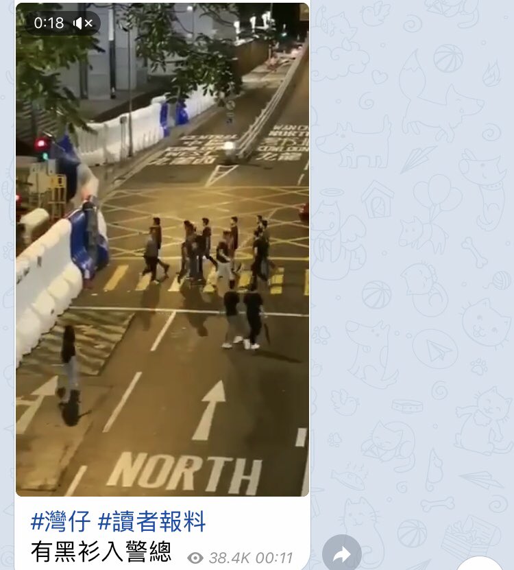 LittlePeopleVo1's tweet photo. [18 Aug 2019, 00:11]
Some “protesters” (black, white &amp; grey cloths) went back to Wan Chai Police Headquarter as nothing happen as their plan after over 1.7 million people huge crowds rally peacefully.
#blackcloth #whitecloth #greycloth #PoliceHeadquarter #WanChai 
#黑警 #黑衣白衣 https://t.co/raLVjGdS7P