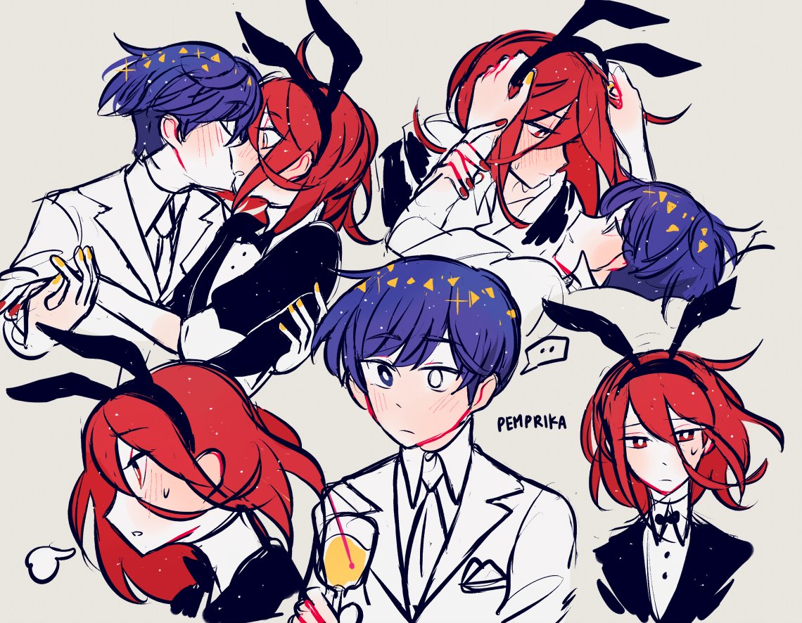 i gave into temptation and i'm gonna hate myself later for slacking off so hard...but...hot server au..