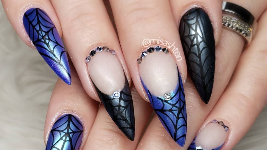 2. Haunted House Stiletto Nails - wide 4