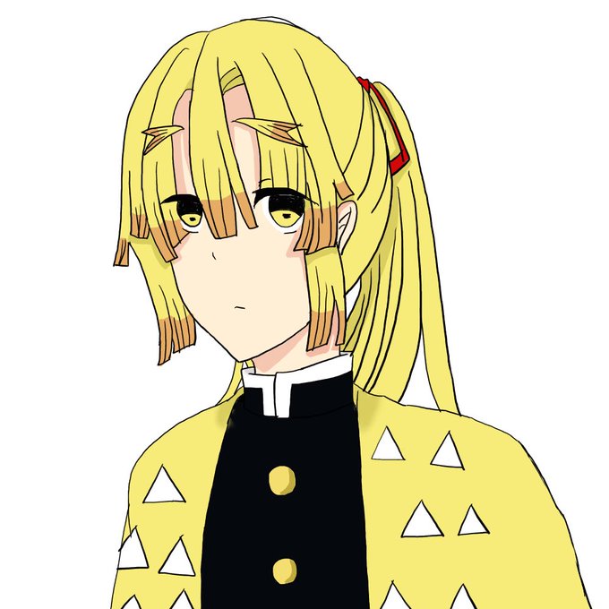 いつかさんがTwitterに投稿した我妻善逸(鬼滅の刃)のイラスト。