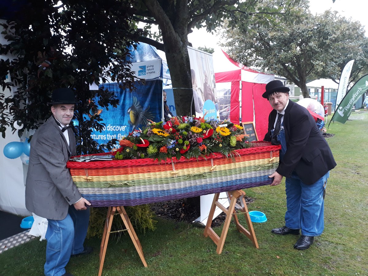Great weekend at Southport Flower Show- lots of engaging conversations about our rainbow coffin and less traditional offers /celebration of life. Thanks to all who helped from our North West regions #southportflowershow, #laurelandhardy, #coopfuneralcare, #starttheconversation