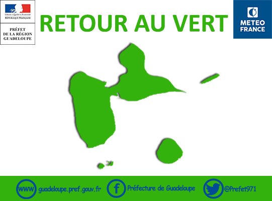 Prefet De Guadeloupe Ø¹ÙÙ ØªÙÙØªØ± Retour Au Vert Ce Dimanche 18 Aout 2019 Pour La Guadeloupe Bulletin Meteo Https T Co O4zkf6wnew