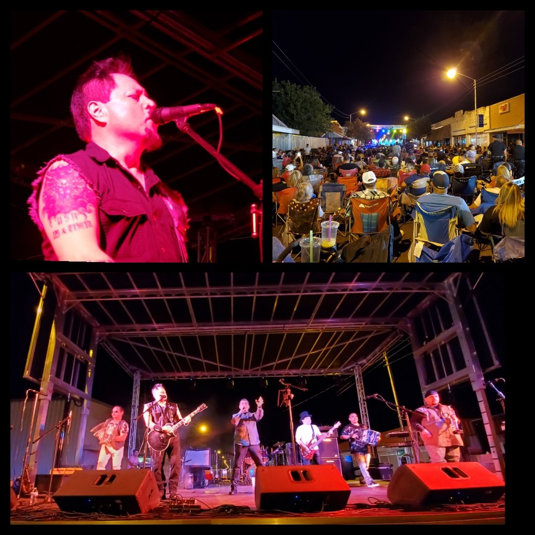 TheRudyRocha's tweet photo. Thank you Fort Stockton, Texas for your love & support! God bless! #TheRudyRocha #WickedRocha #EspGuitars #InTuneGP #SITStrings #EMGPICKUPS #LaFiebre #ThePrideOfPasadena #MonstersOfTejanoRock #FreddieRecordsArtist #MainStreetDance https://t.co/QjMAG9eNUy