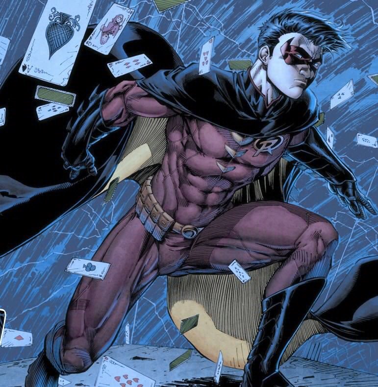 You are forgetting two suits, Tim original New 52 (Red) Robin suit. 