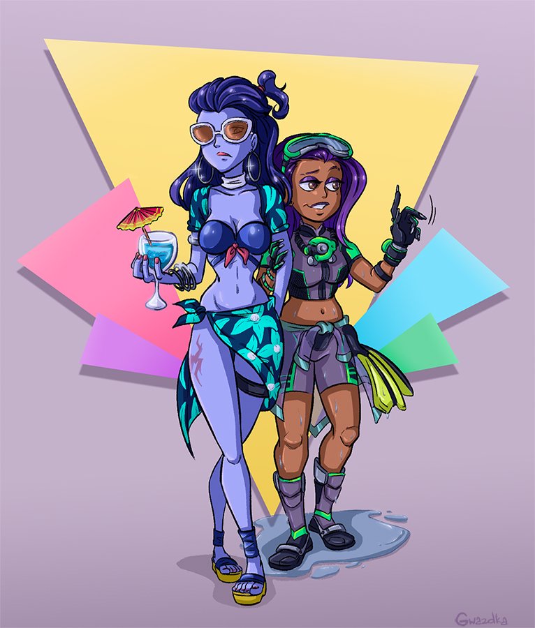 #spiderbyte. #rysowanie. #widowmaker. #overwatch. #sombraoverwatch. pic.twi...