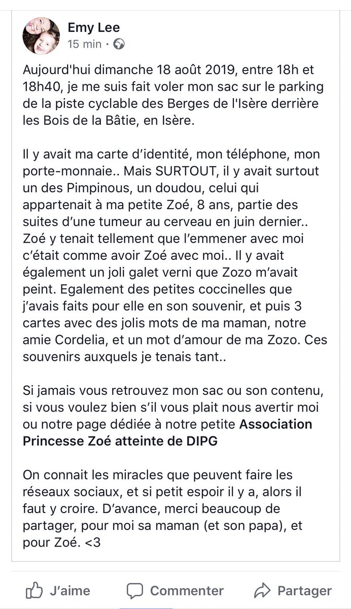 DEvanours's tweet photo. Coucou les copains. La maman de @tousaveczoe à besoin de nous. Merci de #RT ce message. Les réseaux peuvent parfois faire des miracles 🙏 #RETWEEET https://t.co/CAHxVuIzoM