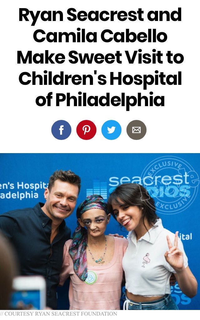 Camila visited the Children’s Hospital of Philadelphia and brightening their day.