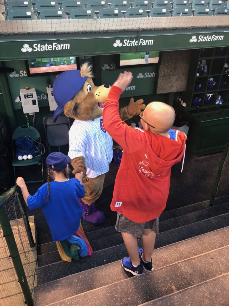 Thank u <a href="/Cubs/">Chicago Cubs</a> <a href="/ClarktheCub/">Clark the Cub</a>  &amp; <a href="/CubsJoeMadd/">Joe Maddon archived</a> for making these memories last year for Landon, his family will never forget our 💛 are broken our dear buddy earned his wings 8.13.19 after a very brave 2.5yr battle w/brain cancer
#teamljd #EverybodyIn #kcancer #turnwrigleygold #luries