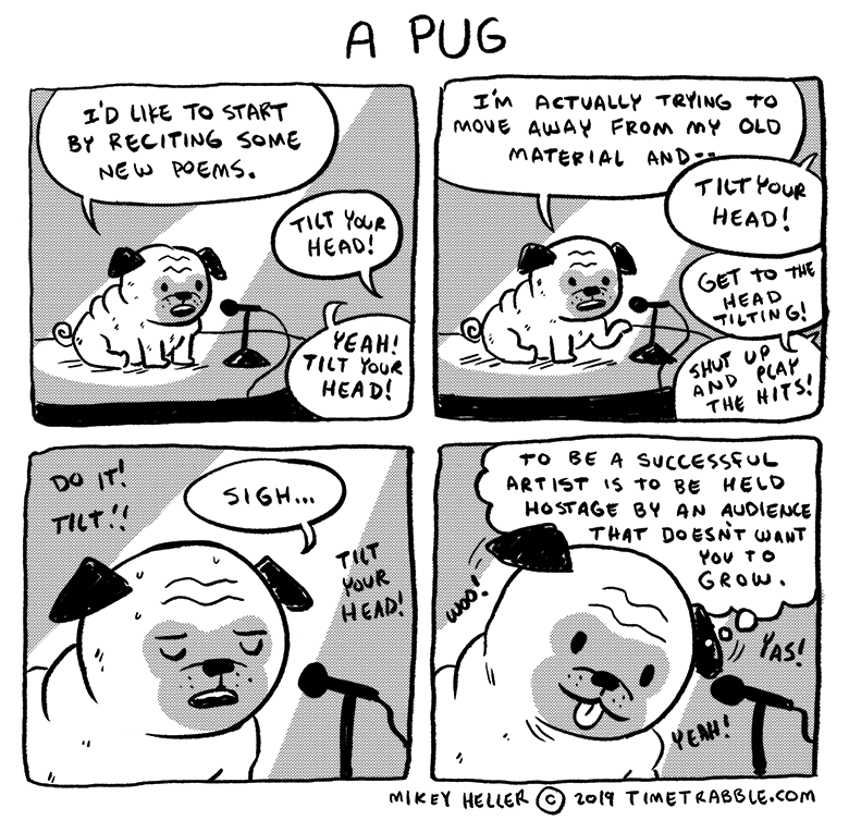 i drew a comic about a pug 