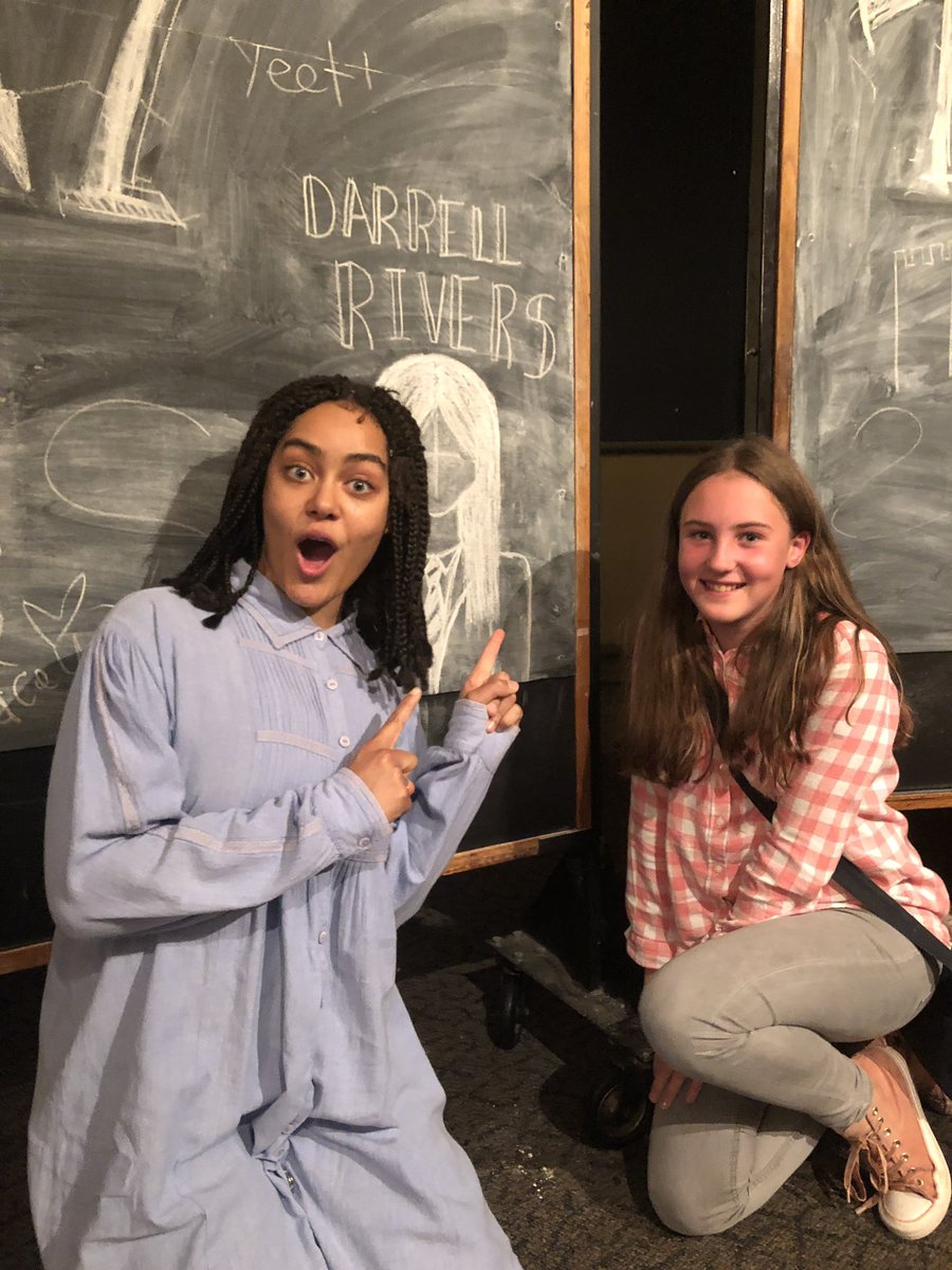 amy__bignell's tweet photo. Tonight I saw #MaloryTowers at #ThePassengerRooms in Bristol. When asked my girls said the best bit was ‘all of it, it was incredible’. Everyone was fantastic but thanks to @zukihoyle @FrannMills @iamreneelamb and @vinnieheaven for signing their programs.
#alwaysbetruetoyourself https://t.co/u98giATmKx