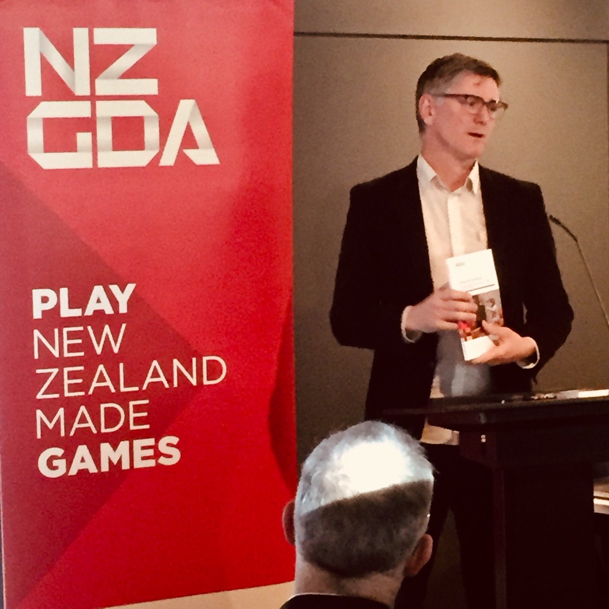 graememuller's tweet image. @sknightly @PhilTwyford @cassjadegray launch new seminal study on NZ interactive media sector #InteractiveAotearoa “on track to create a $1b sector!” @NZTechIA @WeCreateNZ @nzgda
