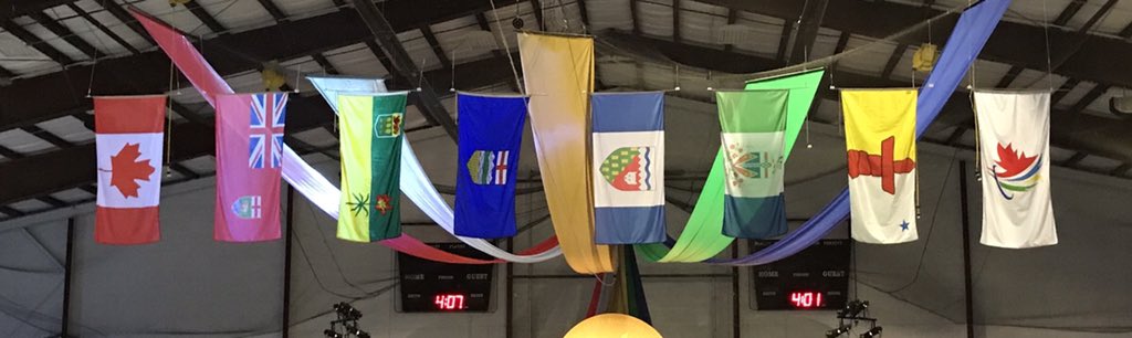 Flags of the Western Provinces and the Territories. A job well done to all teams! 
#itsgotime #2019wcsg