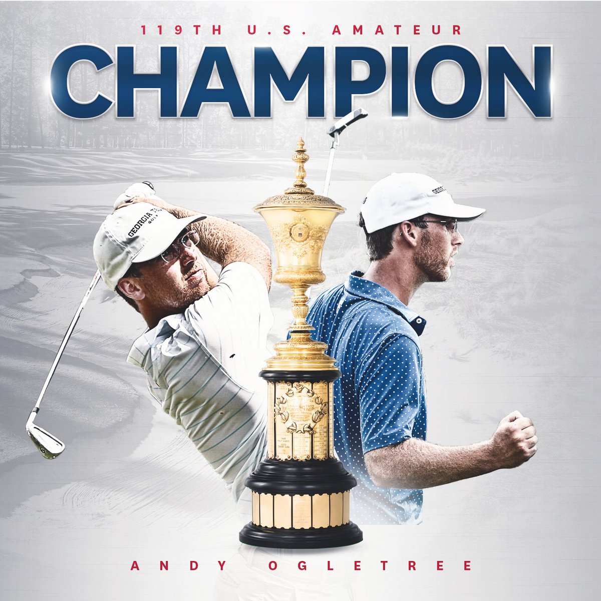 Bobby Jones. Matt Kuchar. Andy Ogletree. 

Senior becomes third Georgia Tech golfer to win #USAmateur championship!