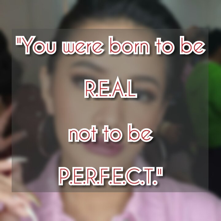 La_Devinas's tweet photo. Good morning @SarahAlfante .! 😀

"You were born to be REAL, not to be PERFECT."

Start your week with a headstart of positivity and love. 😉😘 

- Queen https://t.co/XISSXQsgkA