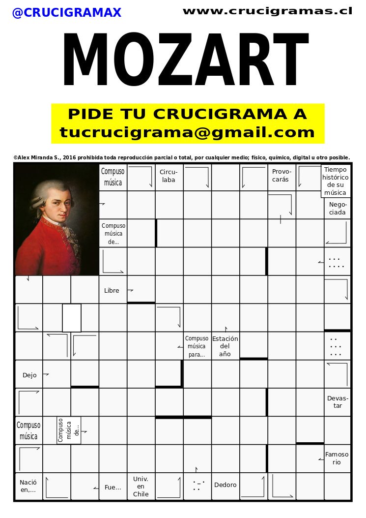 CRUCIGRAMAX's tweet photo. Hola... ya resolvieron este crucigrama...

RT https://t.co/HJictqd2wU