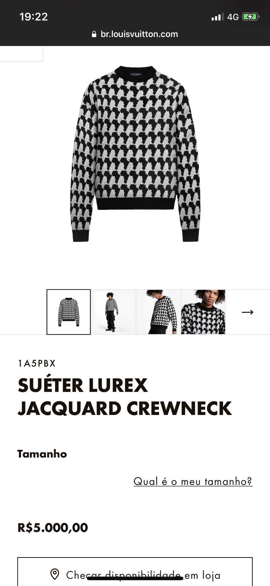 sueter lurex jacquard