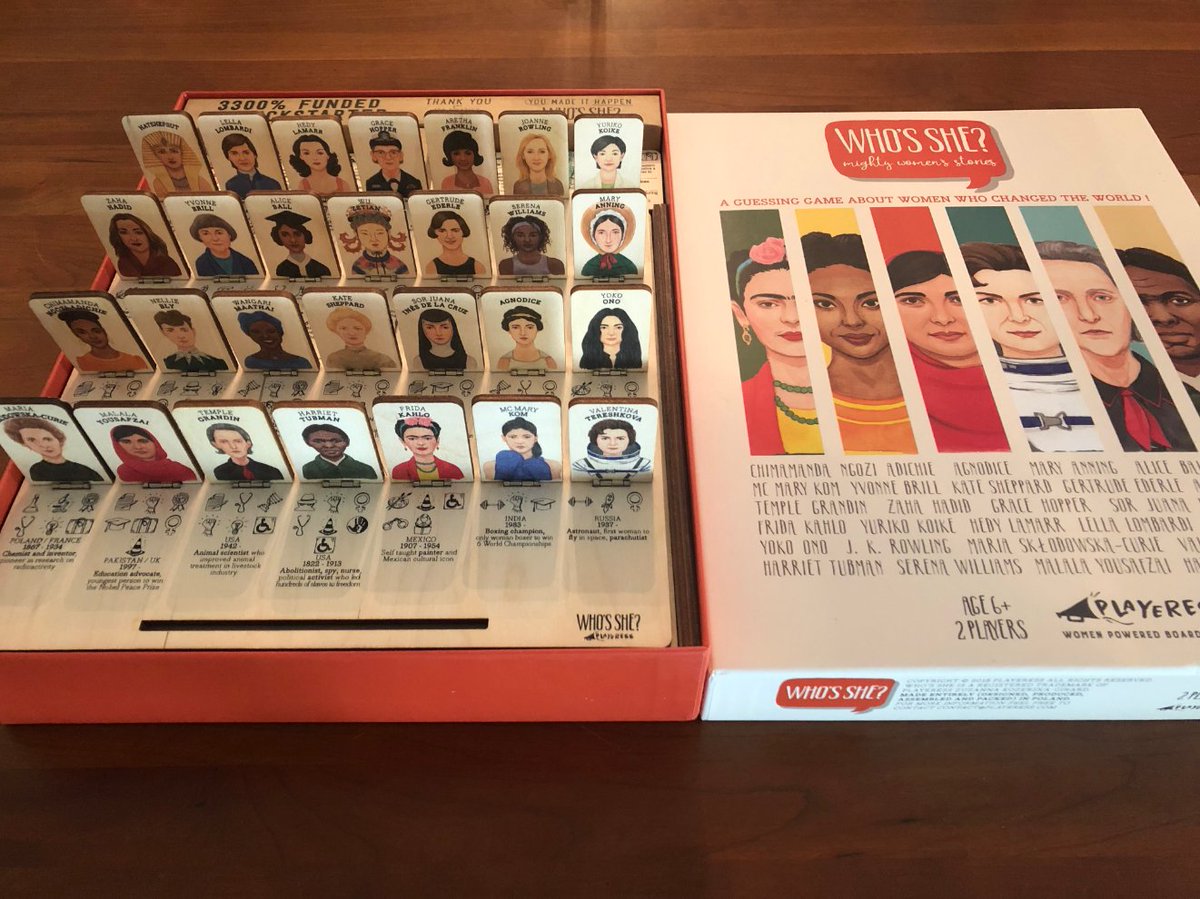 PamelaKunzMD's tweet photo. So excited to receive my new board game - a "Guess Who?" of extraordinary women. I look forward to getting inspired and teaching my 3 sons. #WhosShe #WomenCanChangeTheWorld https://t.co/mUNHXjwemy
