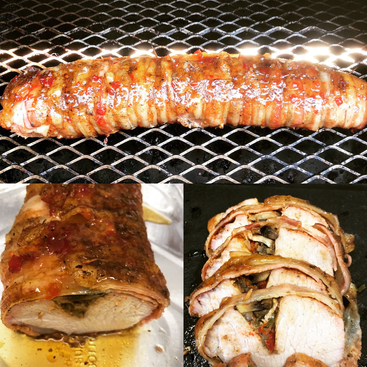 Lee_Cheeks's tweet photo. Stuffed Pork Tenderloin #lees421 #grilled #pork #leesrubs #bacon https://t.co/BXAS6nDAu5