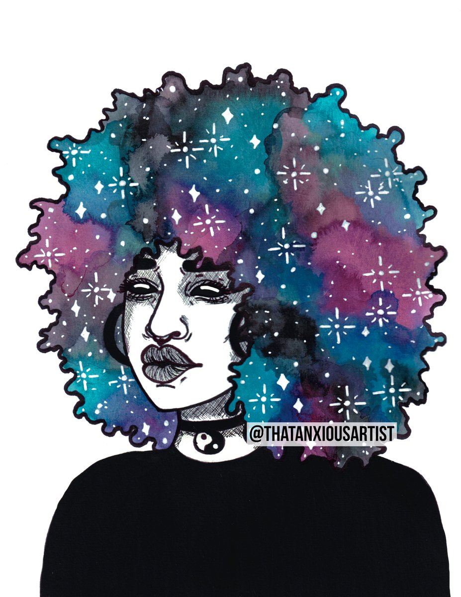 Callmetippy's tweet photo. Galaxy Afros!
#blackart #blackartist #galaxyart #galaxy #blackeyes #weirdart #weirdartist #watercolor #afroart #alienart #alienbae #alienbabe https://t.co/fxVKLSuBYd