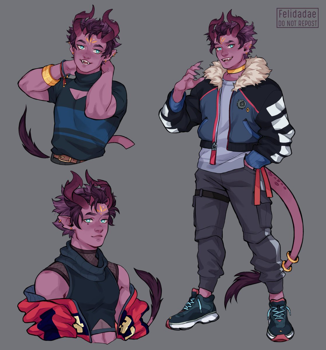 felidadae's tweet photo. it he...m’warlock boye Oscar &amp; his literal inner demon 😈 
Great w potions, not so much at keeping his plants alive😩he can tame, heal &amp; set-free any kind of magical familiar except his own

(originally an OC i made for fun while playin' Monster Prom!! He's shy w making friends) https://t.co/HLyl8ih0wK
