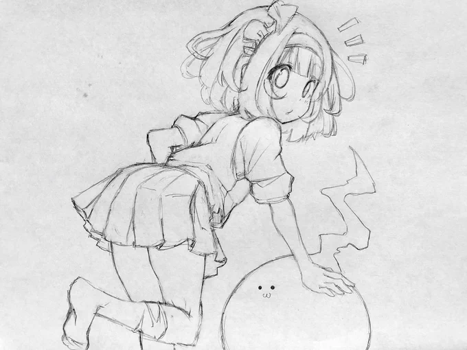 妖夢ちゃんシャーペンラフ 