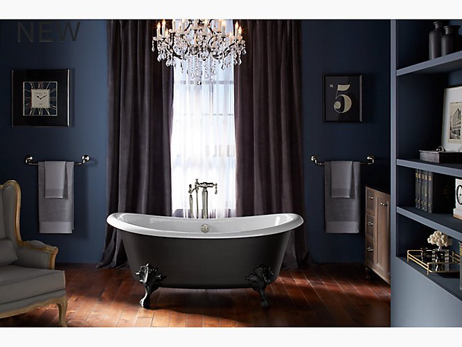 Are you looking for the right balance of #classic and modern? #Kohler Artifacts Freestanding bath is perfect for any taste! bit.ly/2WN9HmT #LuxuriousBathroom #BathroomDesign