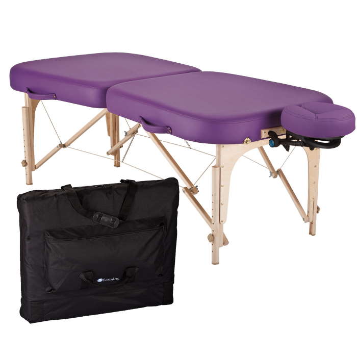 We just took $50 off the price of this "best client access" portable massage table. PLUS free shipping, PLUS no tarrif upcharge!  Lifetime warranty, and this package includes the table, headrest, and carry case. You're gonna love it!   👍👌massageking.com/products/massa…