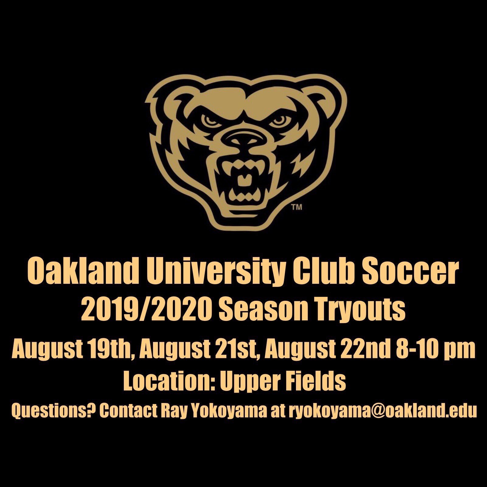 Michigan Soccer Central on Twitter "OU CLUB SOCCER TRYOUTS Attend