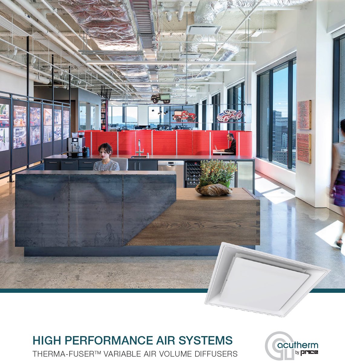 ecohvac_au's tweet photo. Acutherm ADVANTAGE VAV diffusers enhance traditional system design by adding personal control. Room temperature sensors provide constant feedback to the controller located in the diffuser, enabling precise monitoring of the space temperature.
#acutherm #VAVdiffusers #HVAC https://t.co/woNpo9c6I1